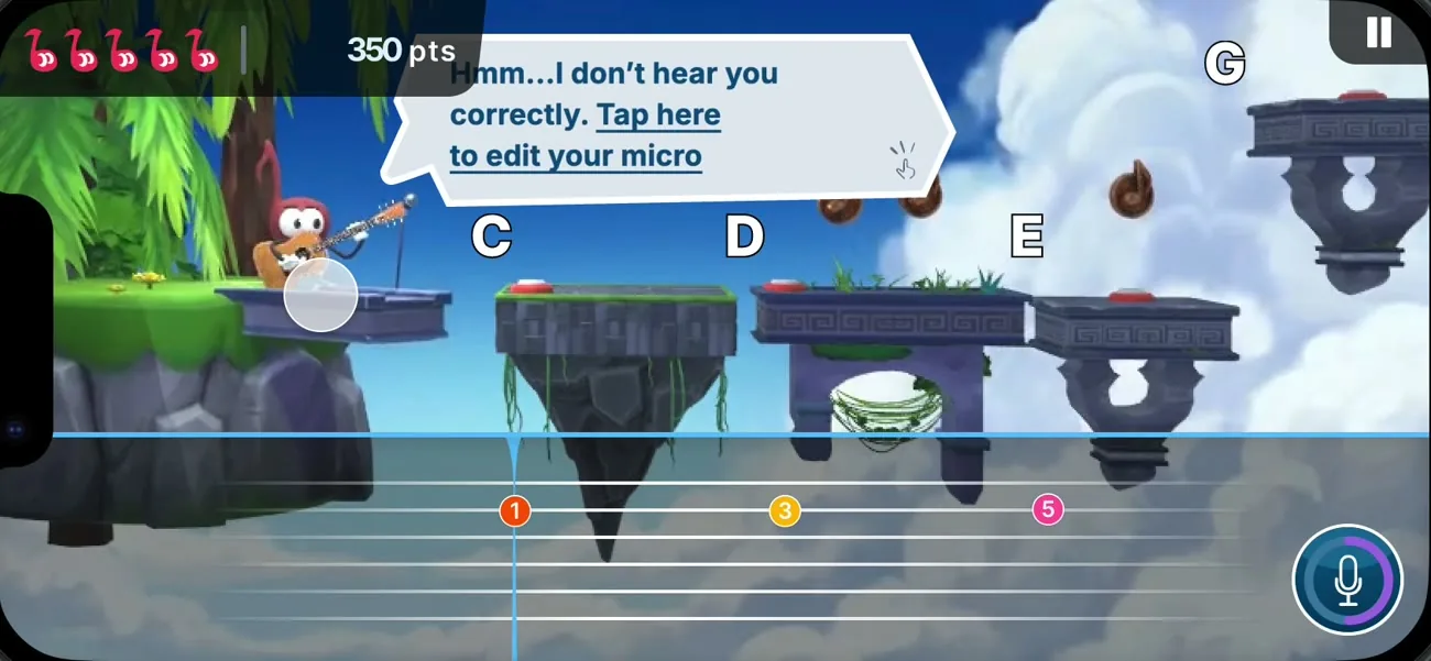 Hmm... I don't hear you correctly. Tap here to edit your micro