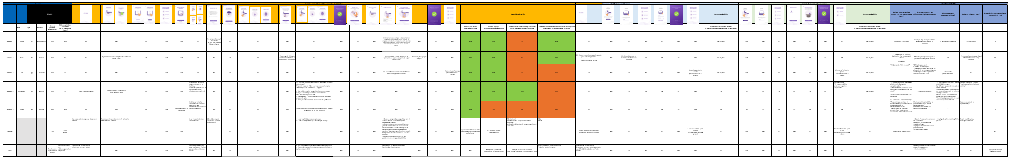 Excel observation grid